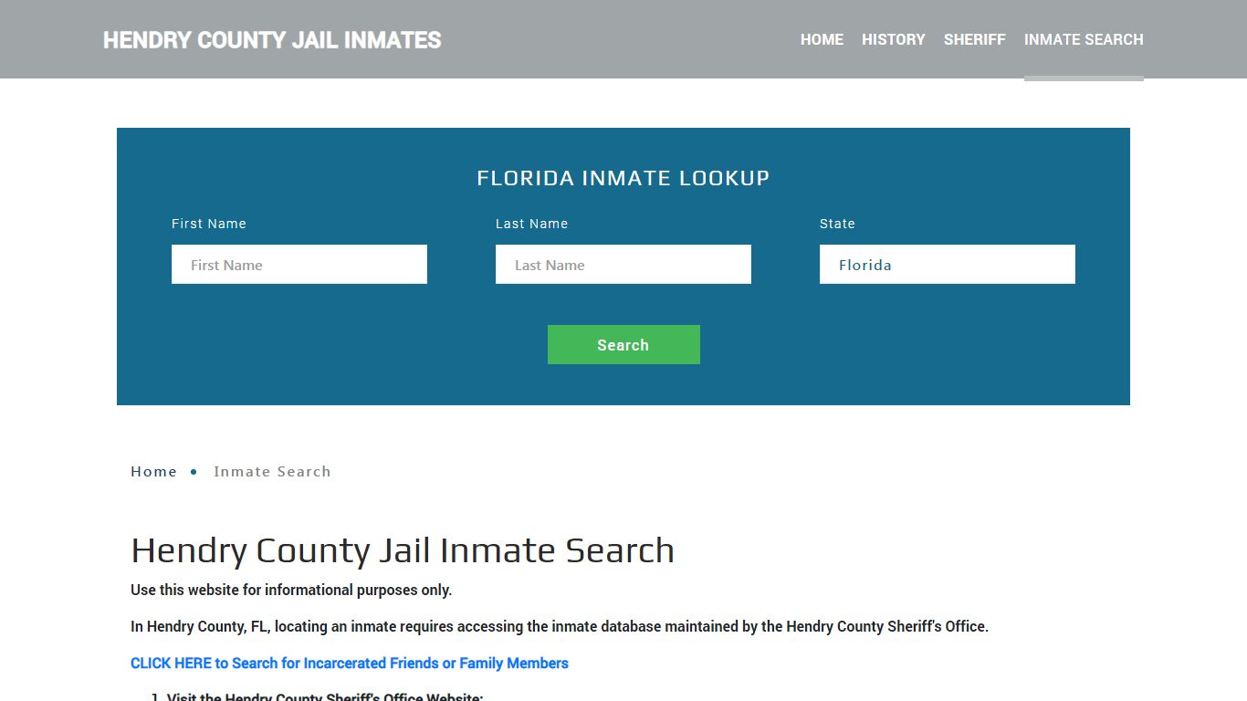 Hendry County, FL Detainee Lookup